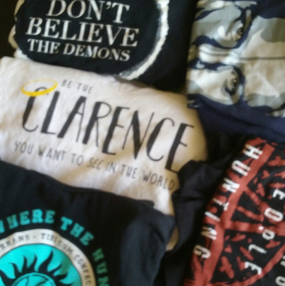 Bundle of 5 Supernatural TV shirts/tank